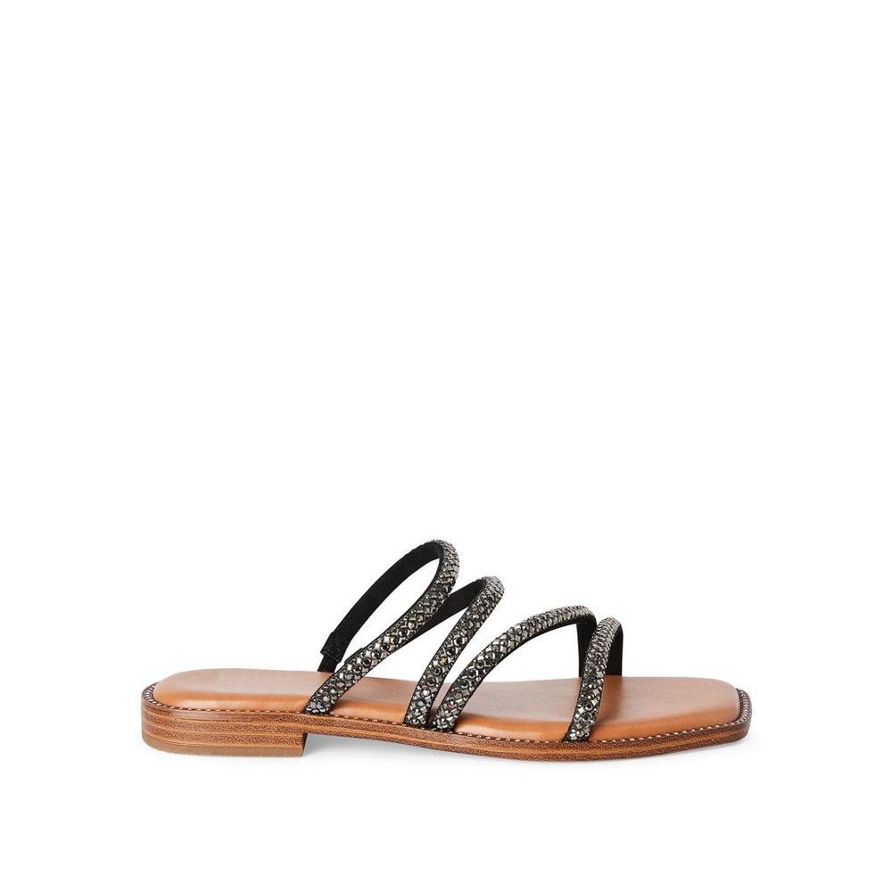 🆕Madden NYC Sz 7 Women’s Selina Sandals Black on Brown